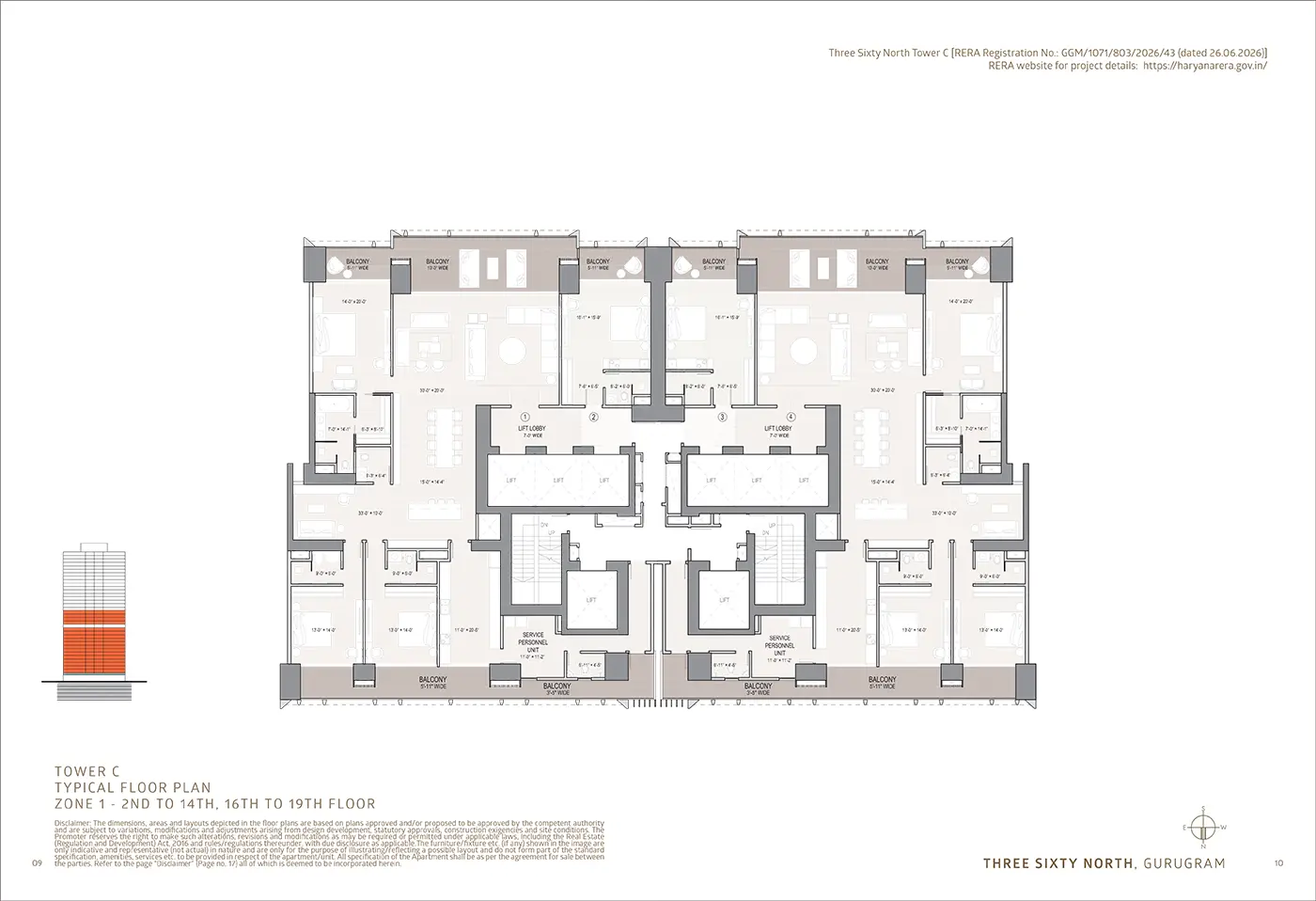Oberoi 360 North Tower C Floor Plan
